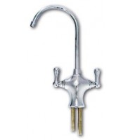 Faucet, Dual Bat Handle, Chrome